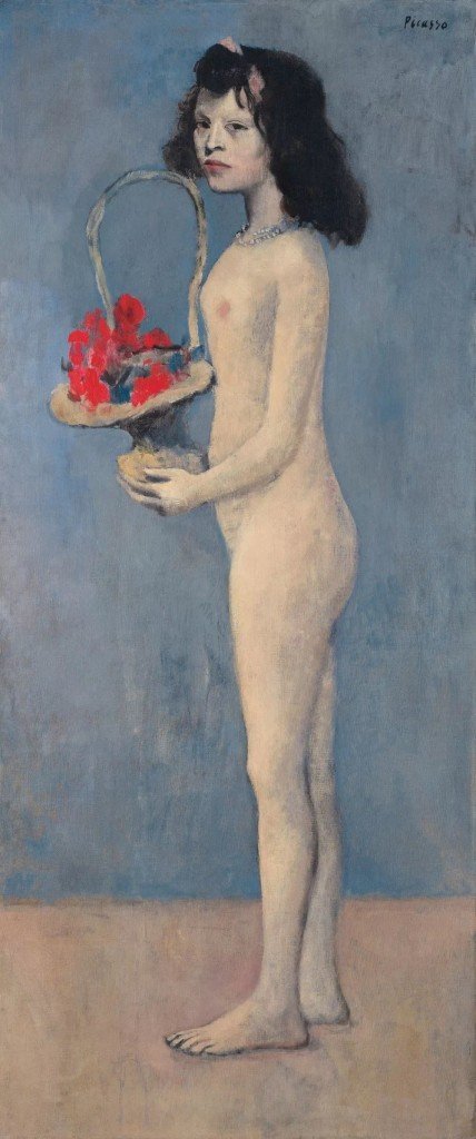 帕勃羅·畢加索，《拿(ná)着花(huā)籃的女孩》，1905。圖片：Courtesy Christie's Images Ltd.
