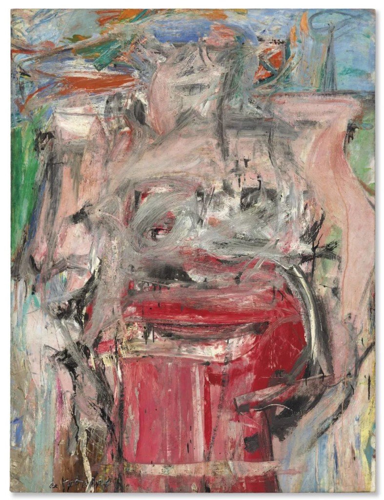 威廉·德(dé)·庫甯，《Woman as Landscape》（1954-1955）